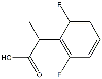 2-(2,6-difluorophenyl)propanoic acid Struktur