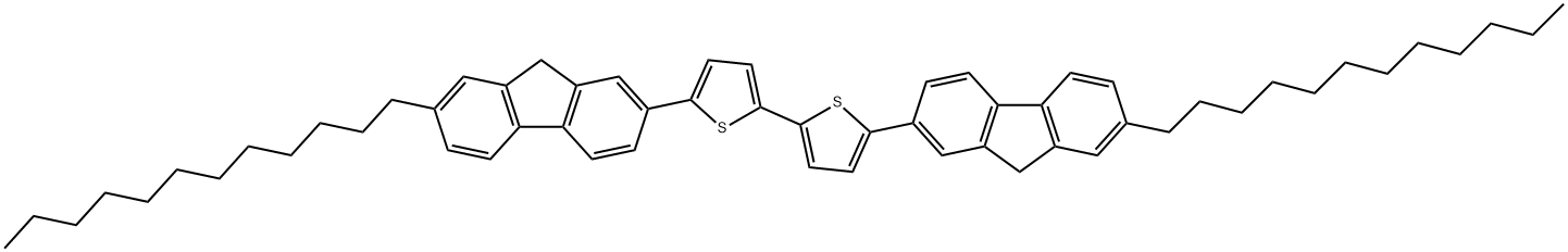 5,5'-bis(7-dodecyl-9H-fluoren-2-yl)-2,2'-bithiophene Struktur