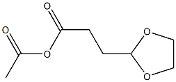 1.3 dioxolane-2-propanoic, oxo ethyl ester Struktur