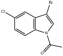 1-Acetyl-3-broMo-5-chloroindole Struktur
