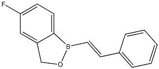 (E)-5-fluoro-1-styryl-1,3-dihydrobenzo[c][1,2]oxaborole Struktur