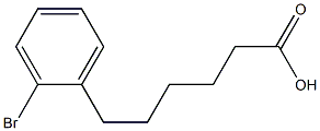 6-(2-broMo-phenyl)-hexanoic acid Struktur