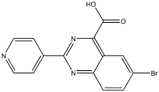 6-BroMo-2-(pyridin-4-yl)quinazoline-4-carboxylic acid Struktur