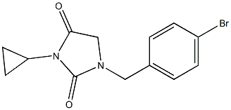 1-(4-broMobenzyl)-3-cyclopropyliMidazolidine-2,4-dione Struktur