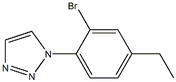 1-(2-broMo-4-ethylphenyl)-1H-1,2,3-triazole Struktur