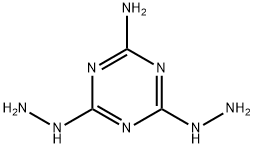 4,6-dihydrazinyl-1,3,5-triazin-2-aMine Struktur