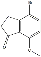 4-broMo-2,3-dihydro-7-Methoxyinden-1-one Struktur