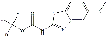 (Methyl-d3) [5-(Methylthio)-1H-benziMidazol-2-yl]carbaMate Struktur