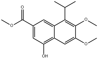 Methyl 4-hydroxy-8-isopropyl-6,7-diMethoxy-2-naphthoate Struktur