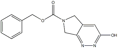 3-Hydroxy-5,7-dihydro-pyrrolo[3,4-c]pyridazine-6-carboxylic acid benzyl ester Struktur