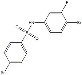 4-BroMo-N-(4-broMo-3-fluorophenyl)benzenesulfonaMide, 97% Struktur