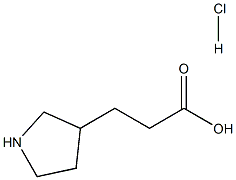 3-(pyrrolidin-3-yl)propanoic acid hydrochloride Struktur