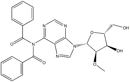 N,N-Dibenzoyl-2'-O-Methyladdenosine Struktur