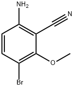 6-AMino-3-broMo-2-Methoxy-benzonitrile Struktur