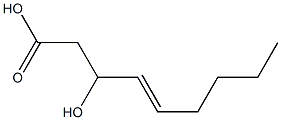 trans-3-Hydroxynon-4-enoic acid Struktur