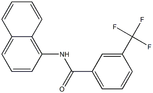 N-(1-naphthyl)-3-(trifluoromethyl)benzamide Struktur