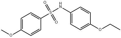 N-(4-ethoxyphenyl)-4-methoxybenzenesulfonamide Struktur