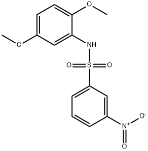 N-(2,5-dimethoxyphenyl)-3-nitrobenzenesulfonamide Struktur