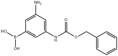 3-Amino-5-(Cbz-amino)phenylboronic acid Struktur