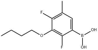 3-Butoxy-2,4-difluoro-5-methylphenylboronic acid Struktur