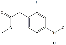 Ethyl 2-(2-fluoro-4-nitrophenyl)acetate Struktur