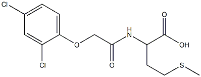 N-[(2.4-Dichlorophenoxy)acetyl]-DL-methionine Solution Struktur