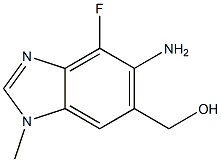 (5-aMino-4-fluoro-1-Methyl-1H-benzo[d]iMidazol-6-yl)Methanol Struktur