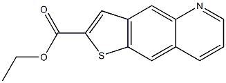 ethyl thieno[2,3-g]quinoline-2-carboxylate Struktur