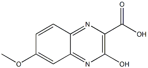 3-hydroxy-6-Methoxyquinoxaline-2-carboxylic acid Struktur