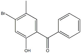 (4-Bromo-2-hydroxy-5-methylphenyl)phenylmethanone Struktur