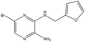 6-broMo-N2-(furan-2-ylMethyl)pyrazine-2,3-diaMine Struktur