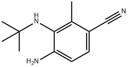 4-aMino-3-(tert-butylaMino)-2-Methylbenzonitrile Struktur