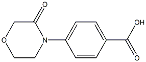 4-(3-Oxo-Morpholin-4-yl)-benzoic acid Struktur