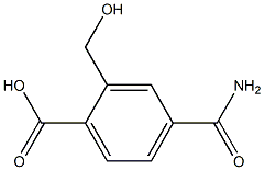 4-carbaMoyl-2-(hydroxyMethyl)benzoic acid Struktur