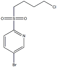 5-broMo-2-(4-chlorobutylsulfonyl)pyridine Struktur