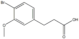 Benzenepropanoic acid, 4-broMo-3-Methoxy- Struktur