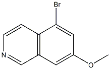 5-broMo-7-Methoxyisoquinoline Struktur