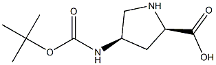 (2R,4R)-4-BOC-aMino Pyrrolidine-2-carboxylic acid Struktur