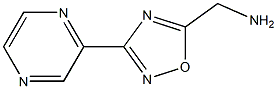 C-(3-Pyrazin-2-yl-[1,2,4]oxadiazol-5-yl)-MethylaMine Struktur