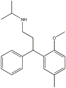 N-(Isopropyl)-3-(2-Methoxy-5-Methylphenyl)-3-phenylpropylaMine Struktur