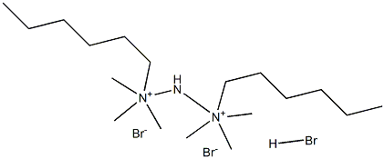 IMinobis(6-hexyltriMethylaMMoniuM) BroMide HydrobroMide Struktur