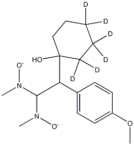 1-[2-(DiMethyloxidoaMino)-1-(4-Methoxyphenyl)ethyl]cyclohexanol-d6 Struktur