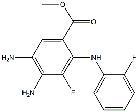 Methyl 4,5-diaMino-3-fluoro-2-((2-fluorophenyl)aMino)benzoate Struktur