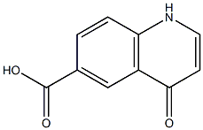 4-Oxo-1,4-dihydro-quinoline-6-carboxylic acid Struktur