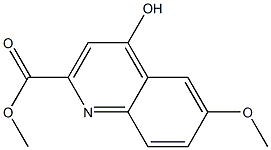 4-Hydroxy-6-Methoxy-quinoline-2-carboxylic acid Methyl ester Struktur