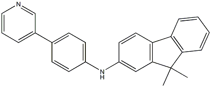 (9,9-DiMethyl-9H-fluoreN-2-yl)-(4-pyridiN-3-yl-phenyl)-aMine Struktur