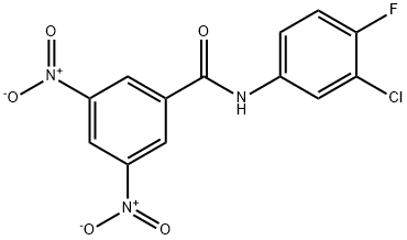 N-(3-Chloro-4-fluorophenyl)-3,5-dinitrobenzaMide, 97% Struktur