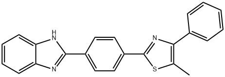 2-[4-(2-BenziMidazolyl)phenyl]-5-Methyl-4-phenylthiazole, 97% Struktur