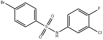 4-BroMo-N-(3-chloro-4-fluorophenyl)benzenesulfonaMide, 97% Struktur