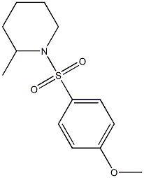 1-(4-Methoxyphenylsulfonyl)-2-Methylpiperidine, 97% Struktur